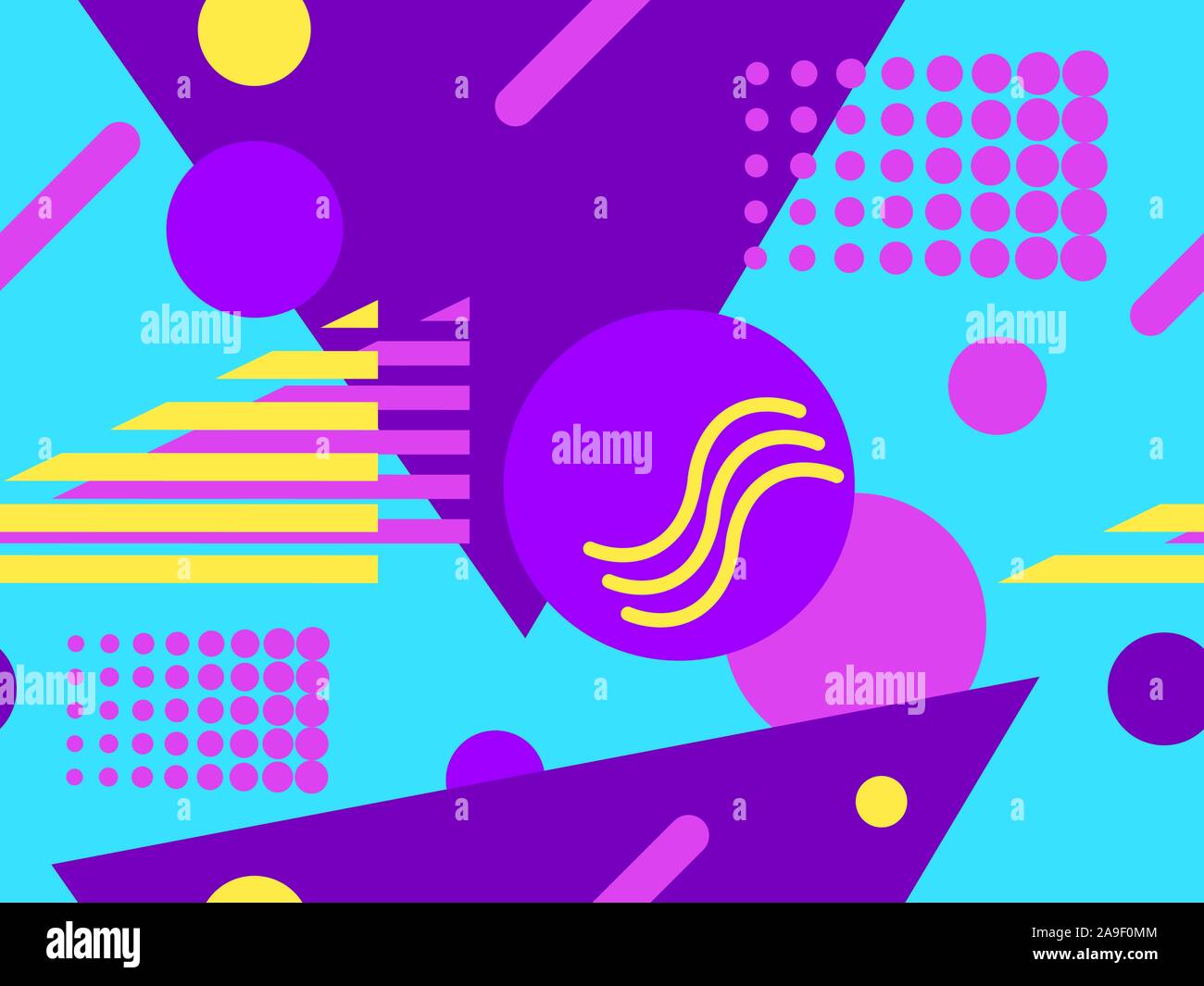 Memphis wallpaper vector hi-res stock photography and images - Alamy