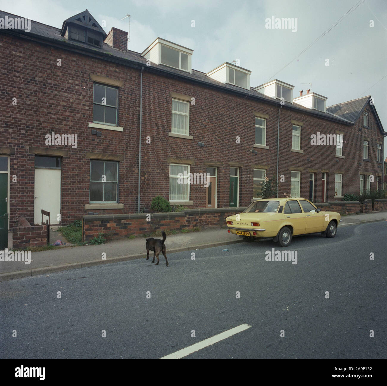 1980s terrace housing street scene hires stock photography and images