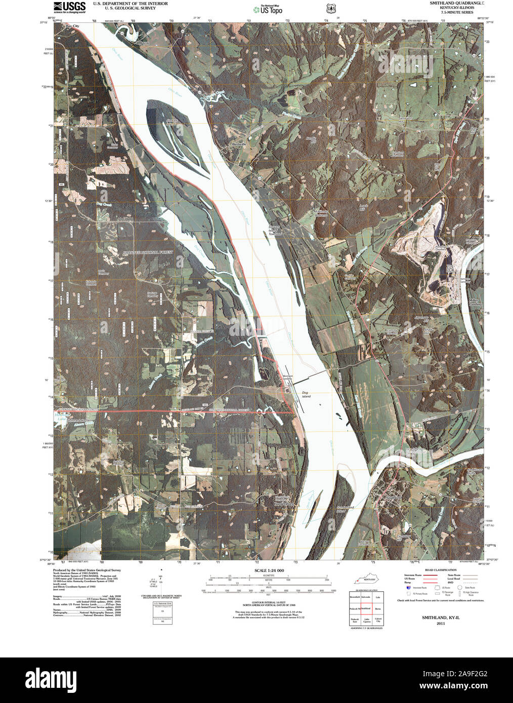 Map of smithland Cut Out Stock Images & Pictures Alamy