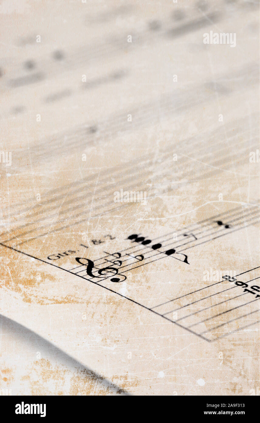 Old sheet music Stock Photo - Alamy