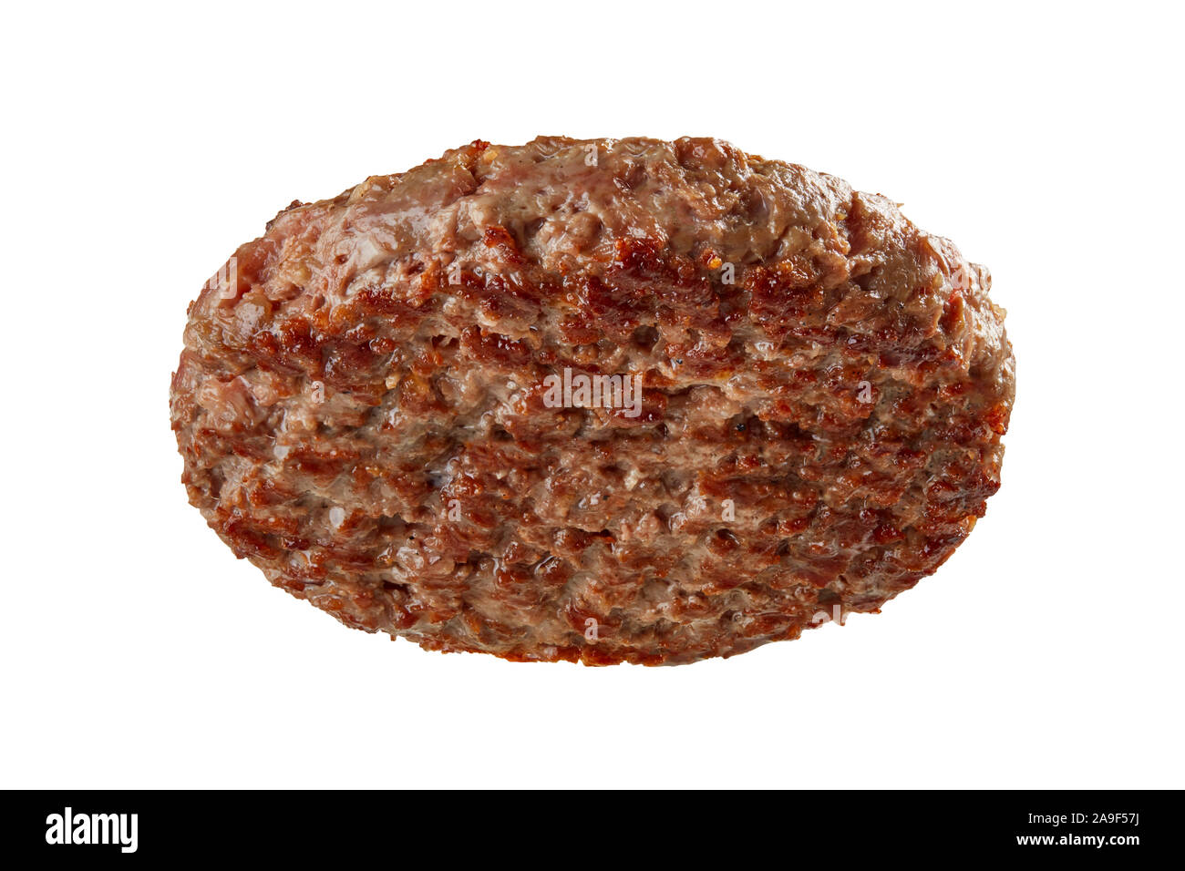 Hamburger meat isolated on white background Stock Photo