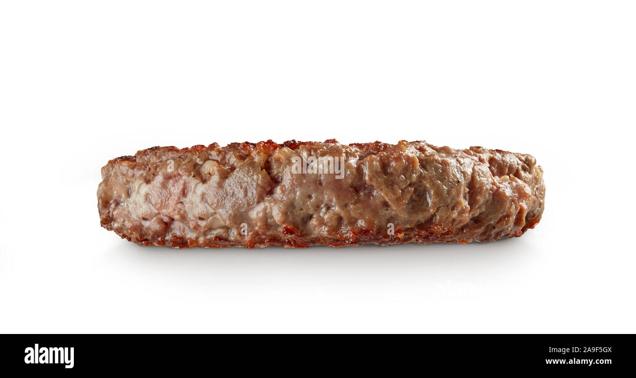 Hamburger meat isolated on white background Stock Photo