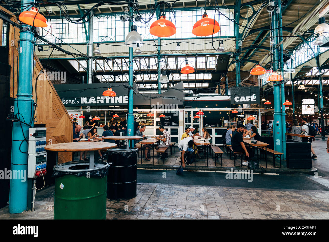 Berlin, Germany July 29, 2019 Markthalle Neun, Market Hall Nine. It
