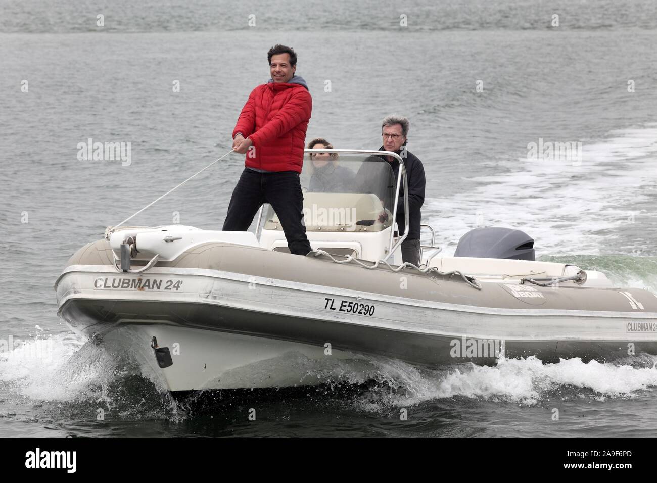 FRANCOIS CLUZET and LAURENT LAFITTE in LITTLE WHITE LIES 2 (2019) -Original title: NOUS FINIRONS ENSEMBLE-, directed by GUILLAUME CANET. Credit: Trésor Films / Canoe Films / Europa Corp / M6 Films / VOO / Album Stock Photo