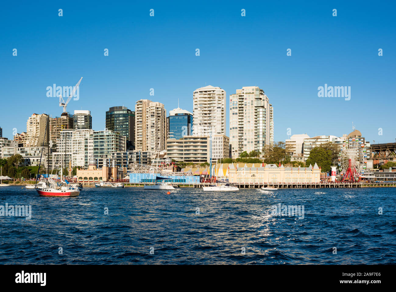 Milsons point and Lavender bay with yachts. Sydney, Australia Stock Photo