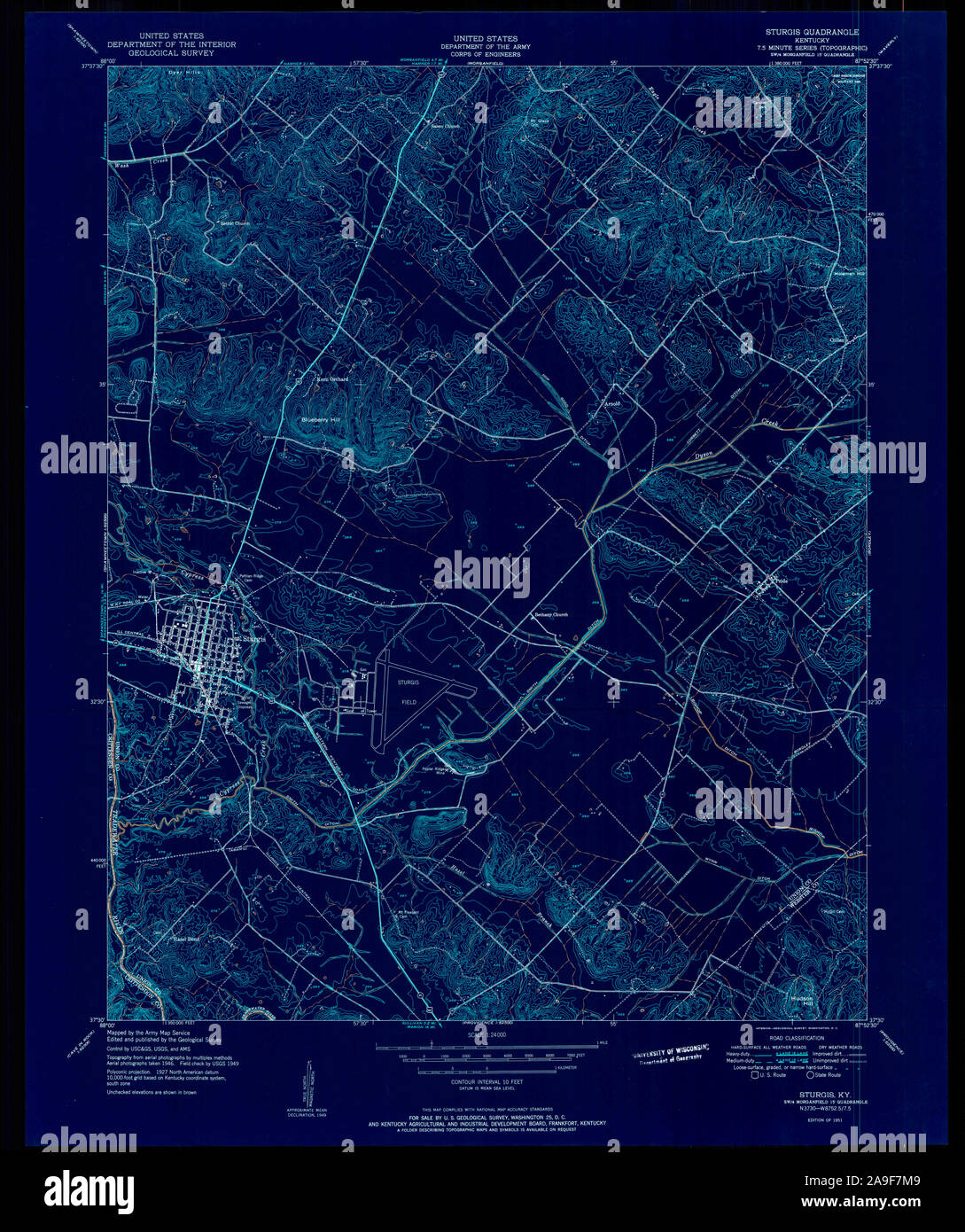 Map of sturgis kentucky hires stock photography and images Alamy