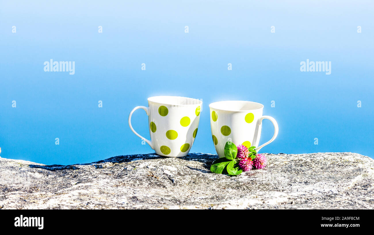 Cups on the water Stock Photo Alamy