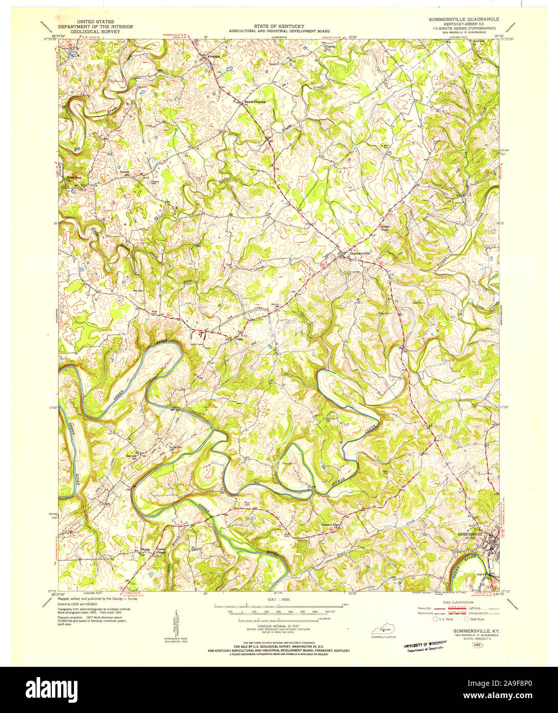 Map of summersville hires stock photography and images Alamy