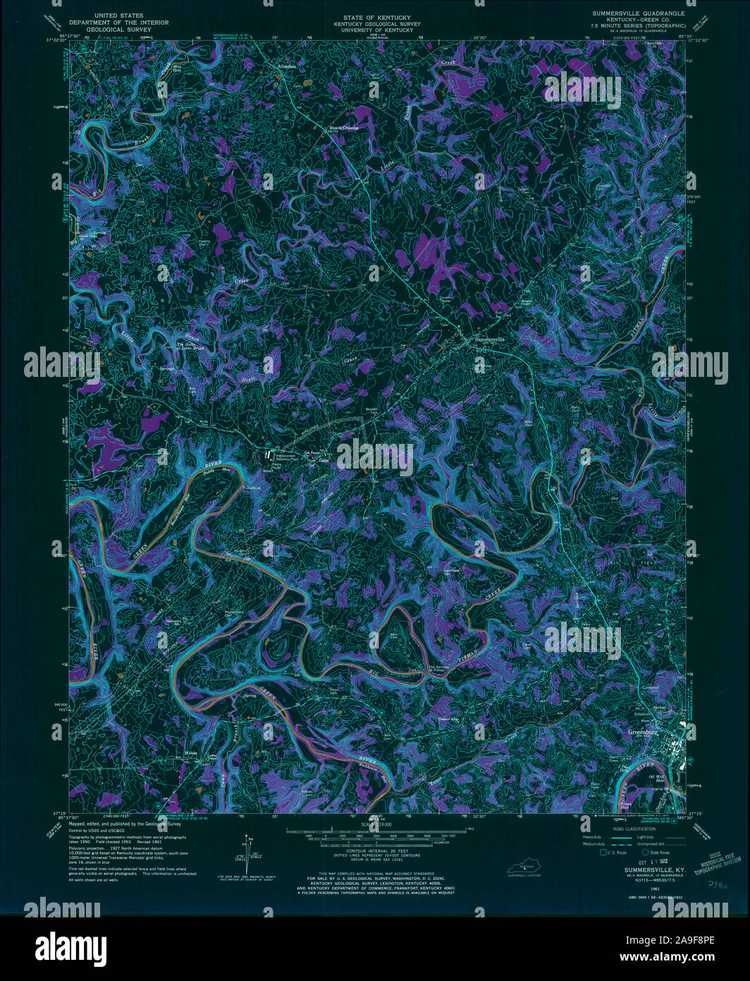 Map of summersville hires stock photography and images Alamy
