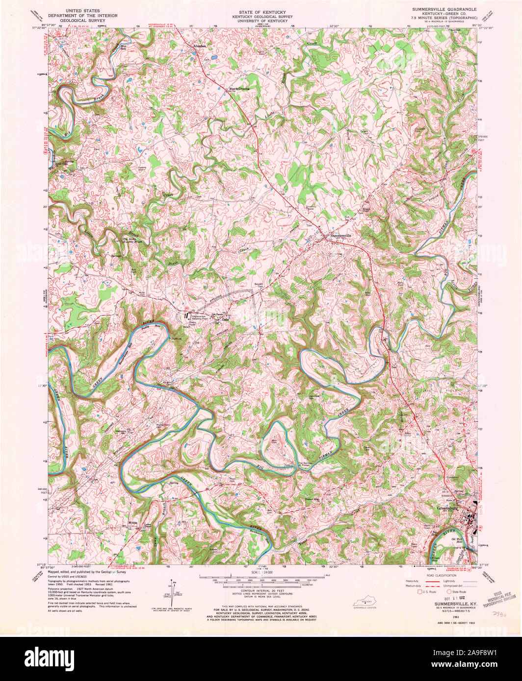 Map of summersville hires stock photography and images Alamy