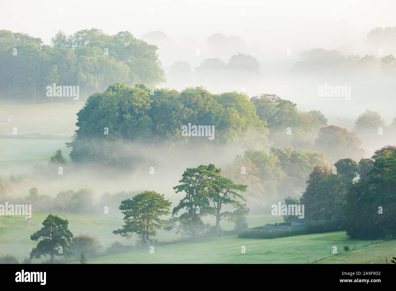 Misty sunrise hi-res stock photography and images - Alamy
