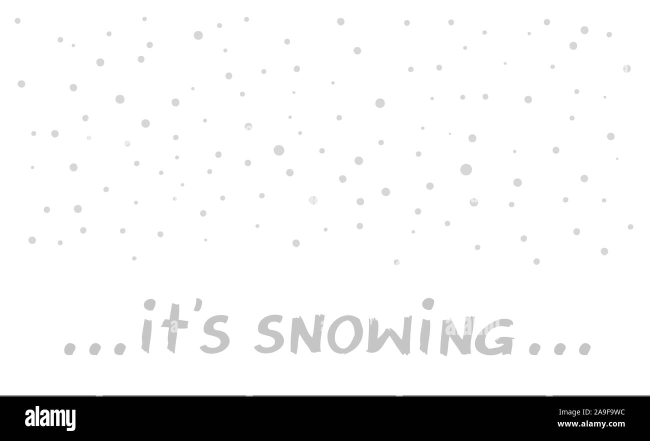 it is snowing illustration Stock Photo Alamy