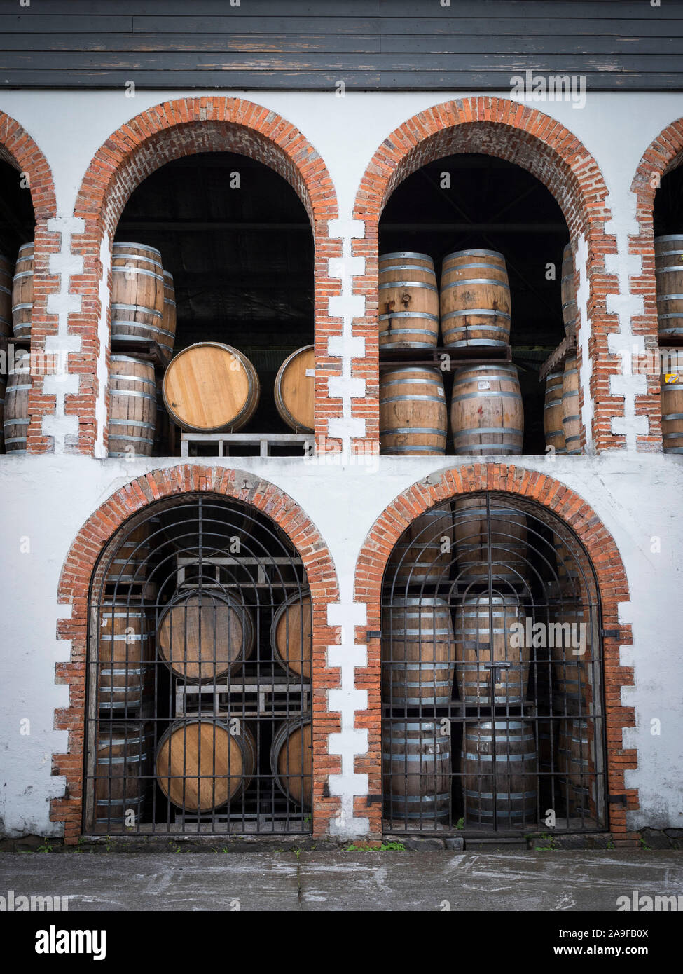 Rhum HSE, rum distillery, warehouse, barrels Stock Photo - Alamy