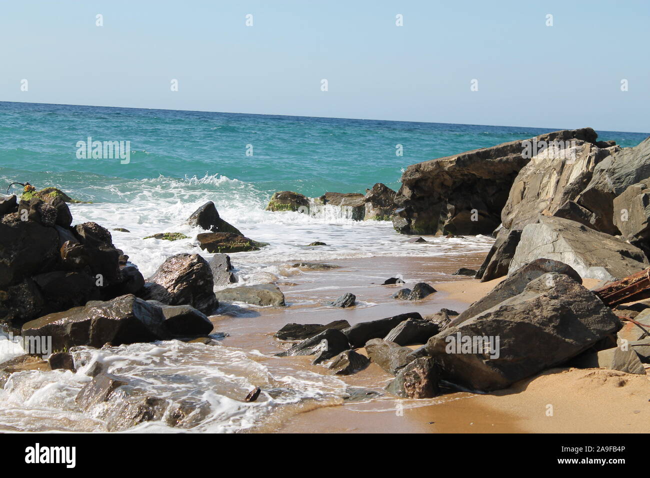 scogli e mare Stock Photo