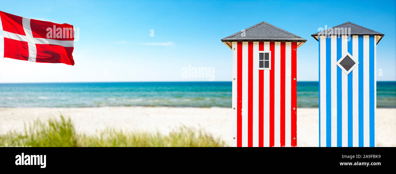 Beach house in denmark Stock Photo Alamy