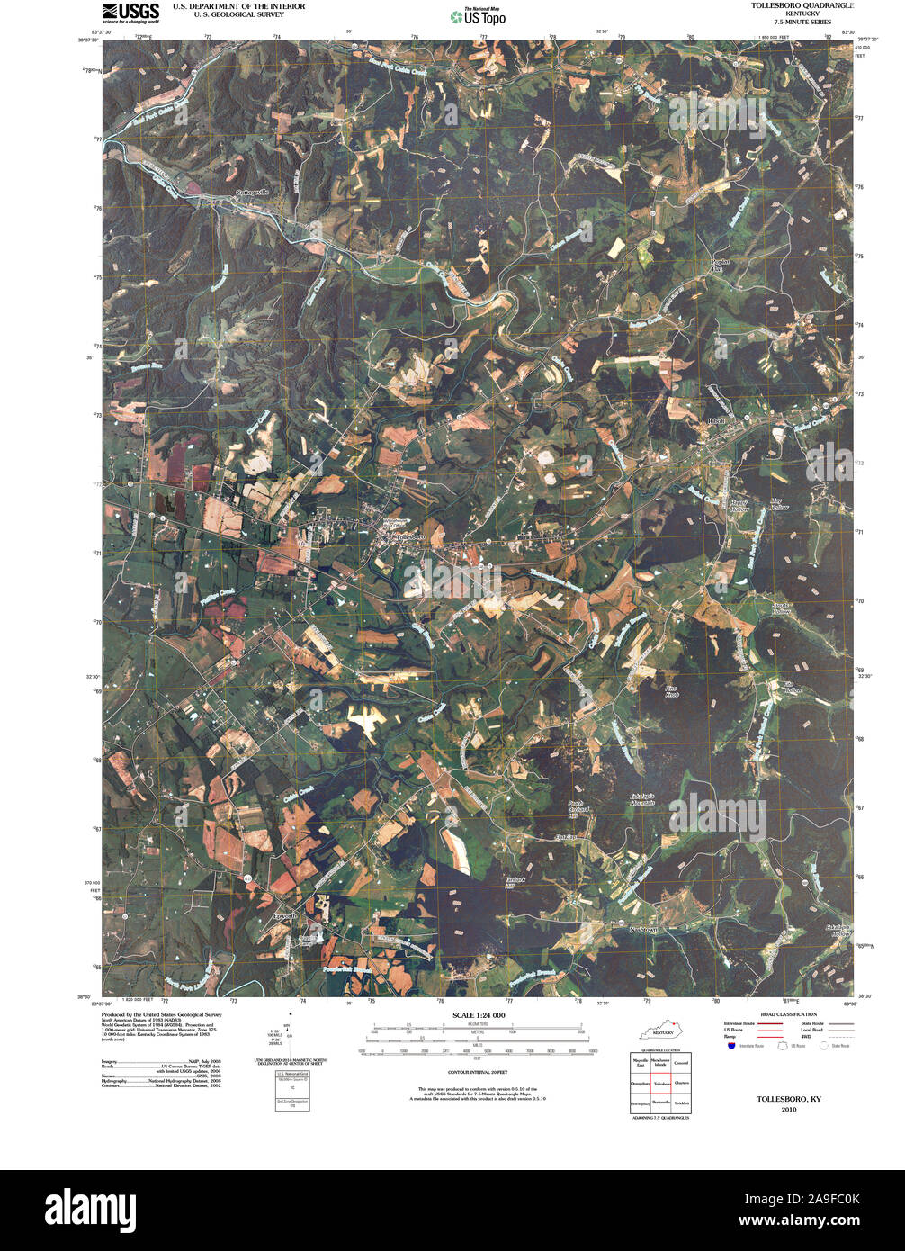 Map of tollesboro hires stock photography and images Alamy