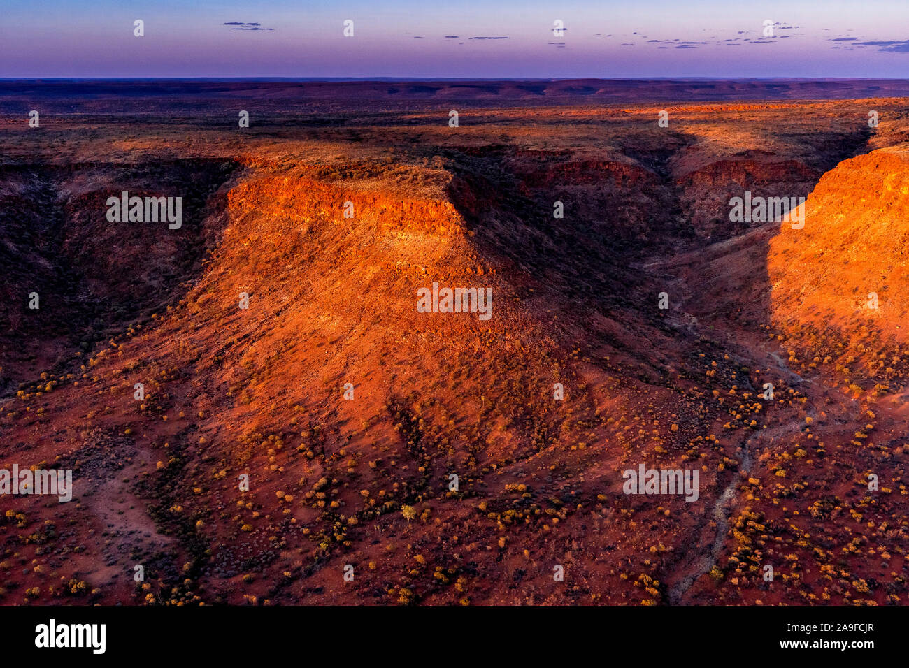 St. George Ranges Australia Aerial view of the George Gill ranges in remote central Australia in ...