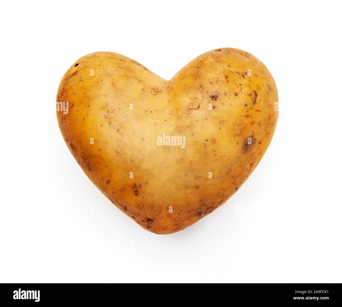 potato heart Stock Photo