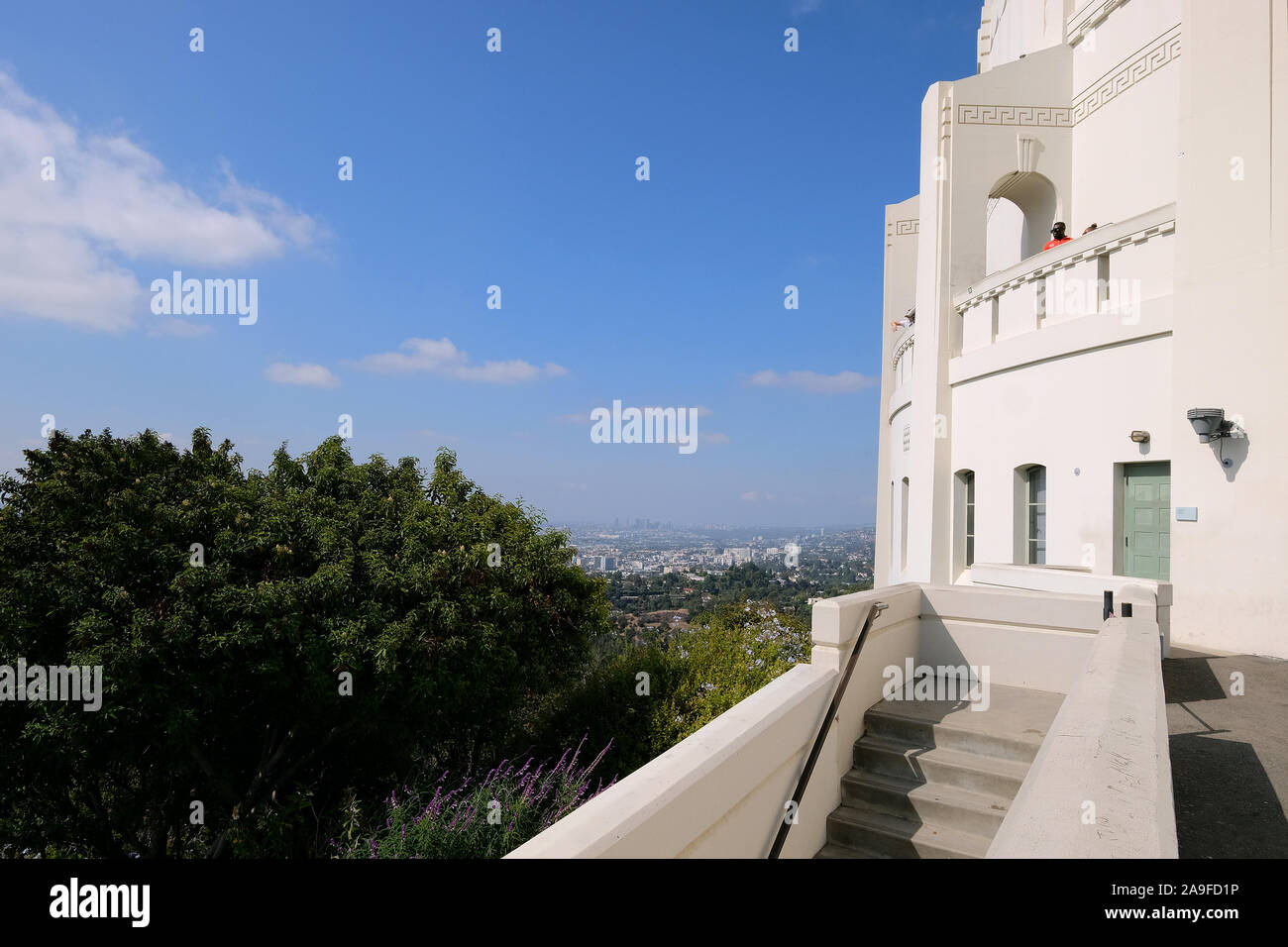 View from Griffith Park Observatory to Los Angeles, California, USA Stock Photo