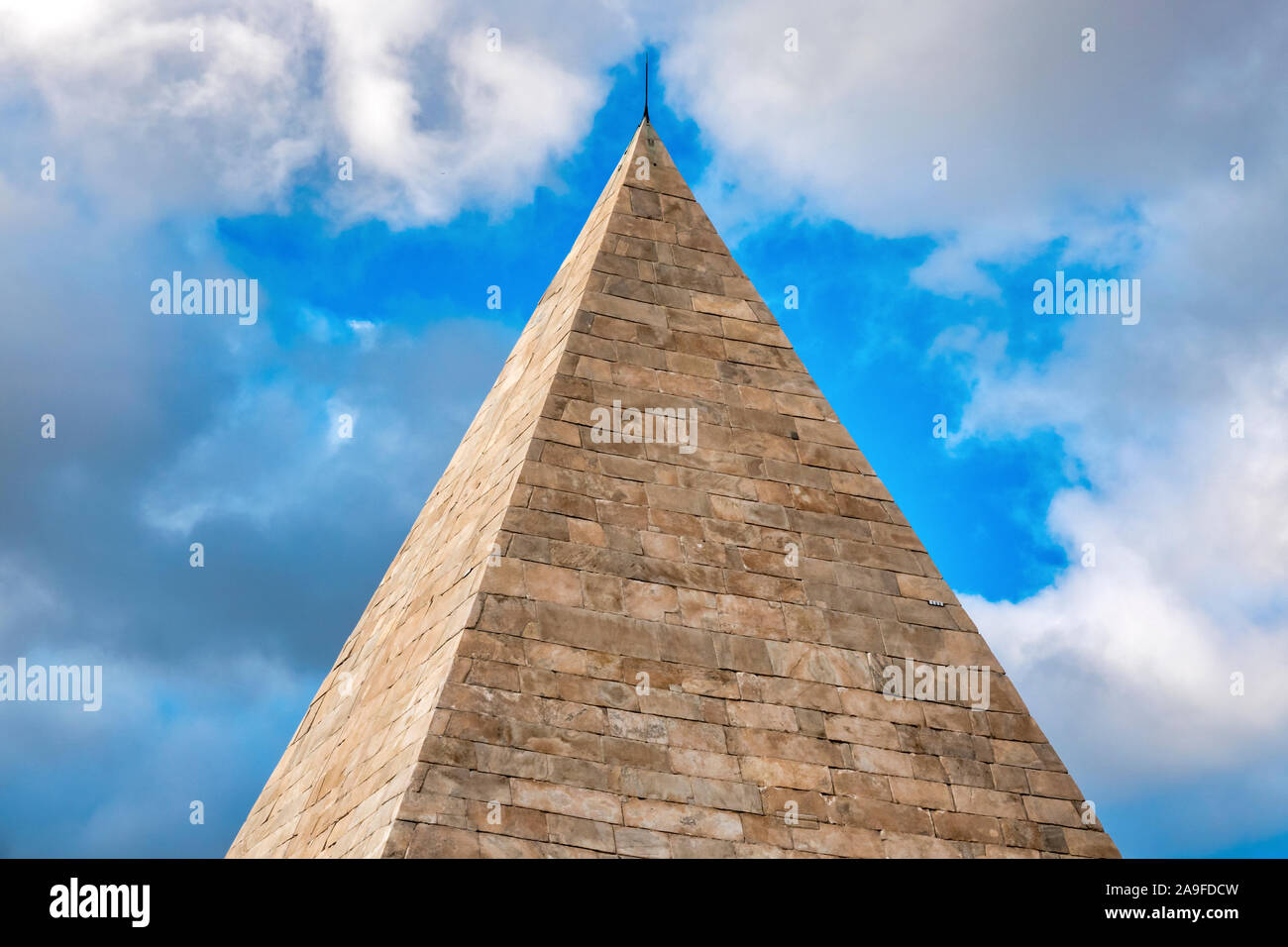 Pyramid of Cestius, Rome, Italy Stock Photo