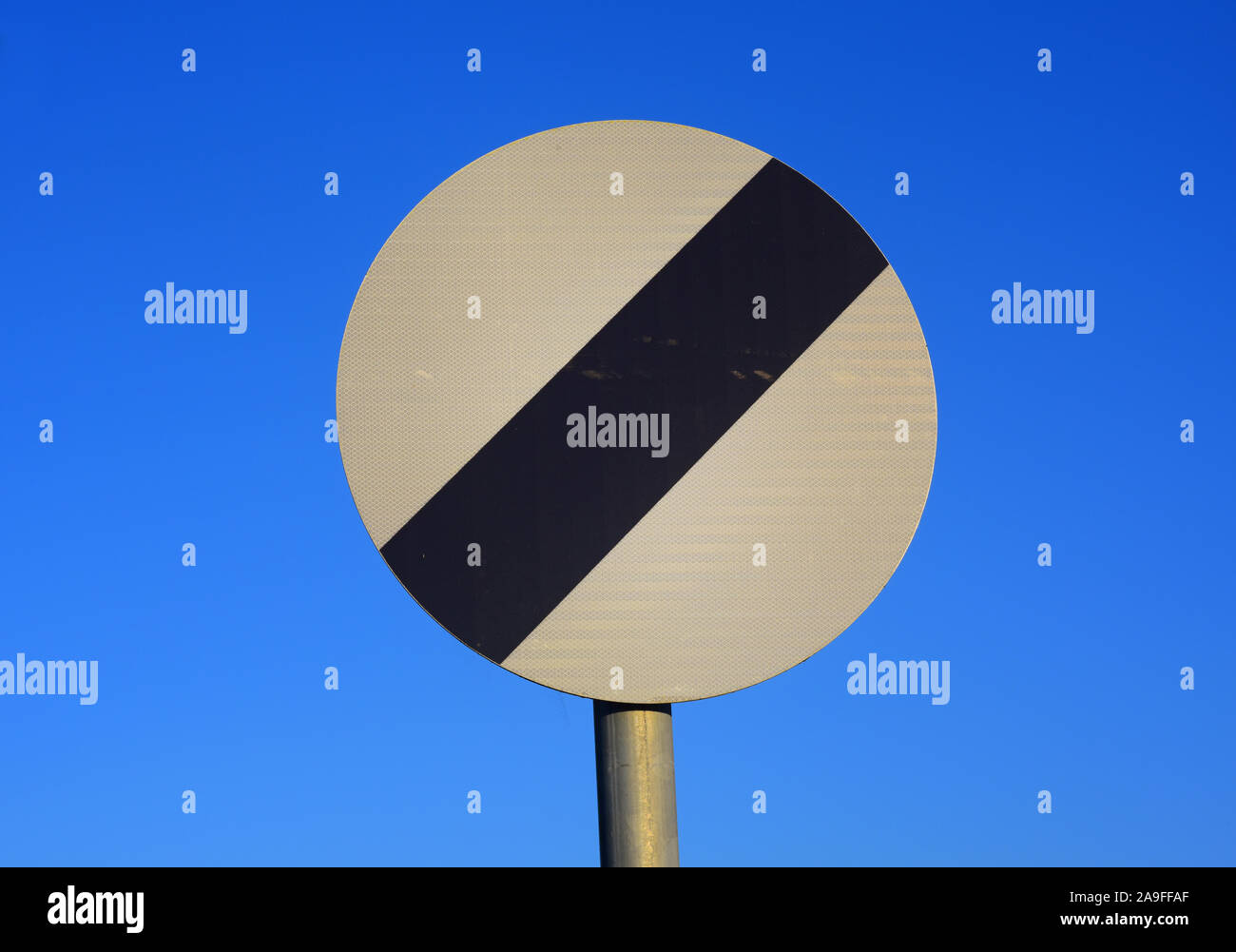 derestricted roadside speed limit warning sign united kingdom Stock Photo Alamy