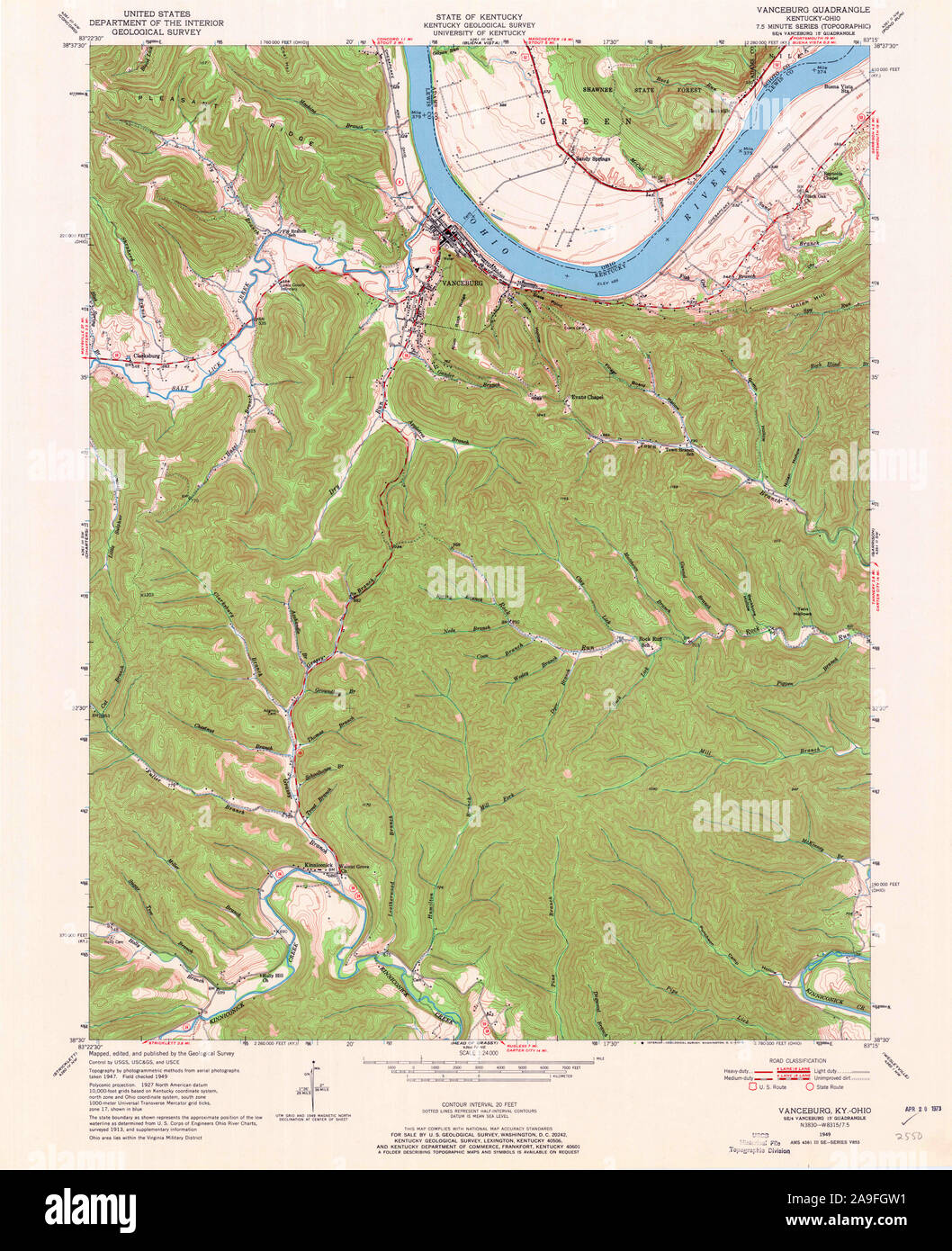 Map of vanceburg hires stock photography and images Alamy