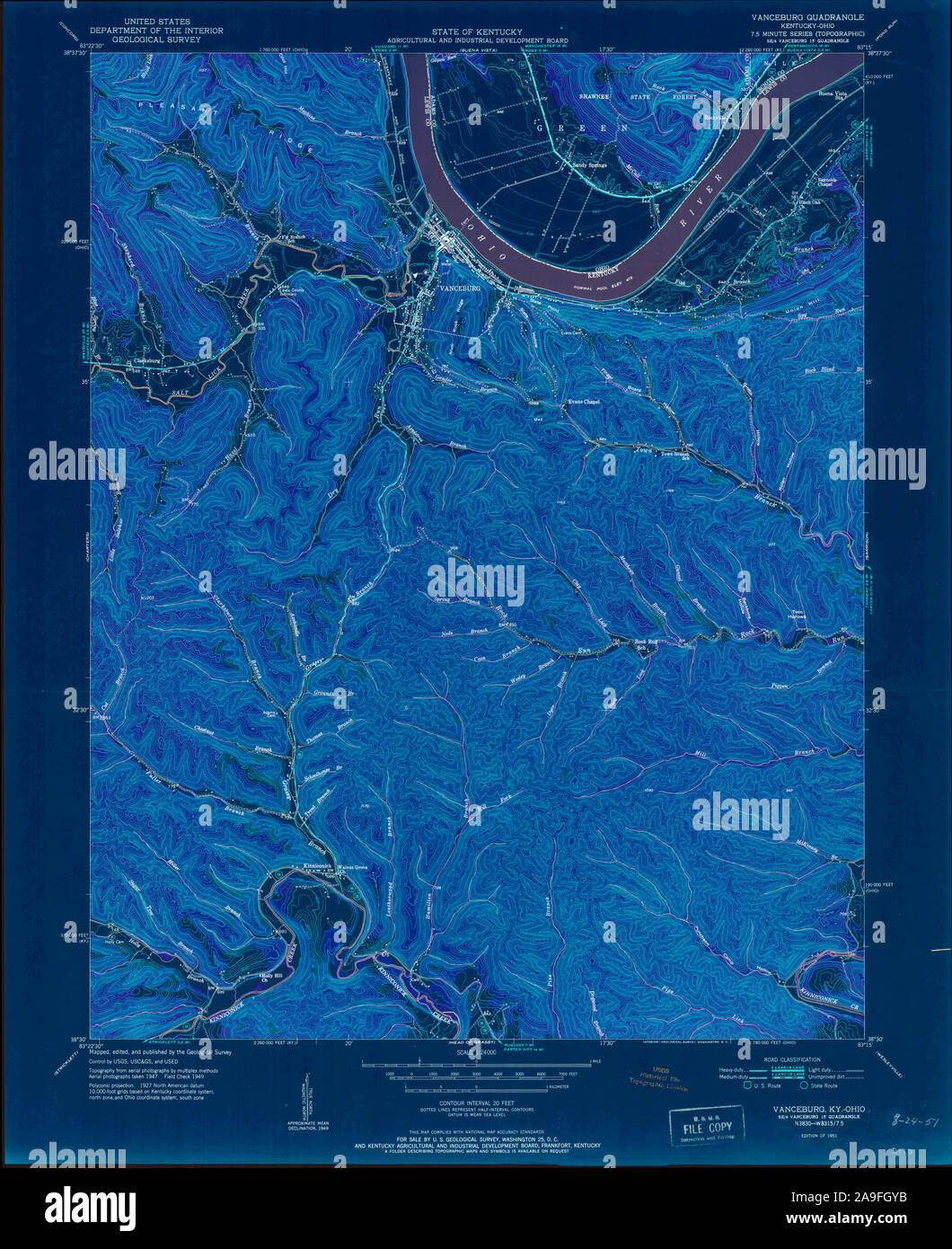 Map of vanceburg hires stock photography and images Alamy