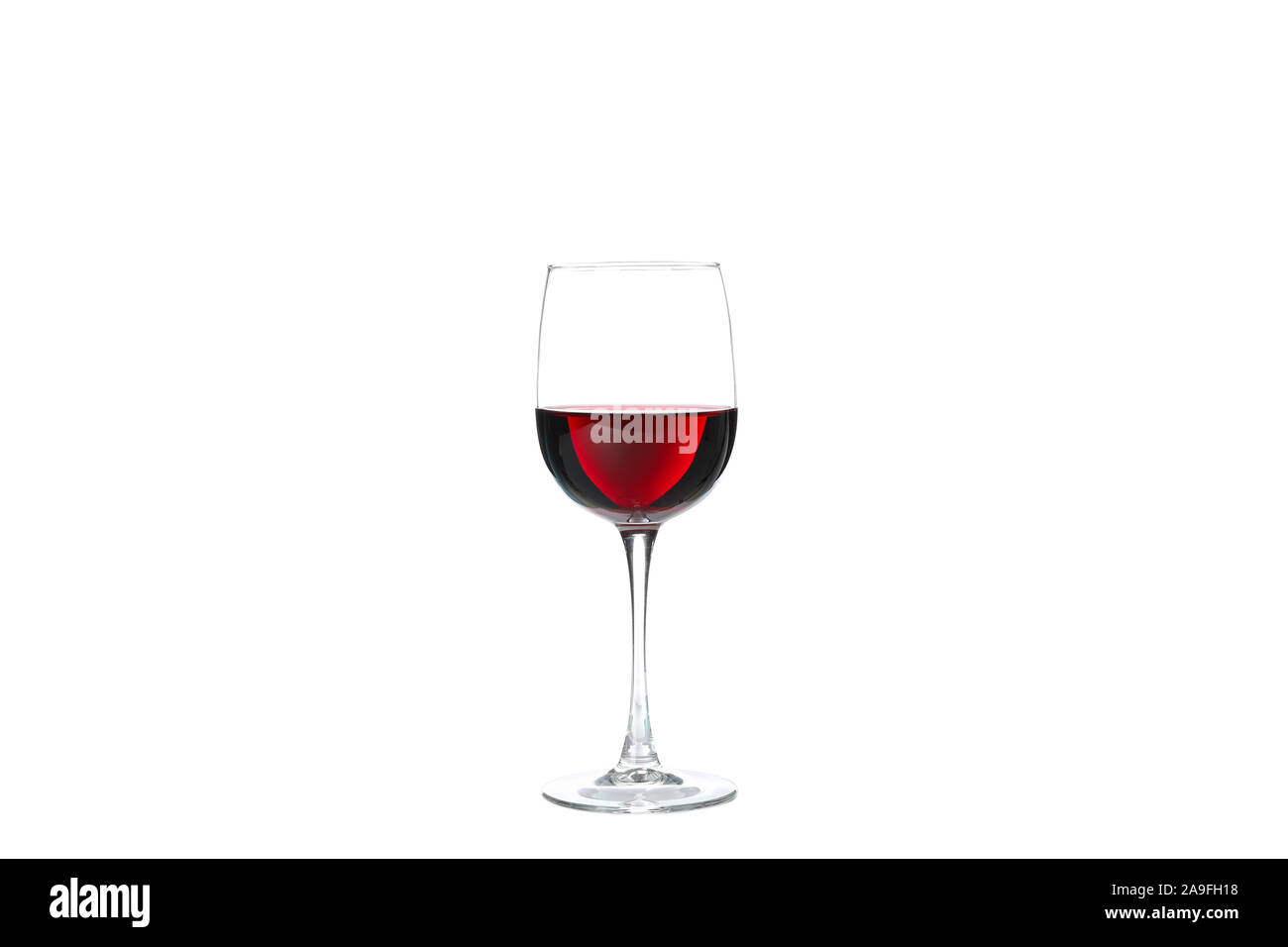 Glass of red wine isolated on white background Stock Photo - Alamy