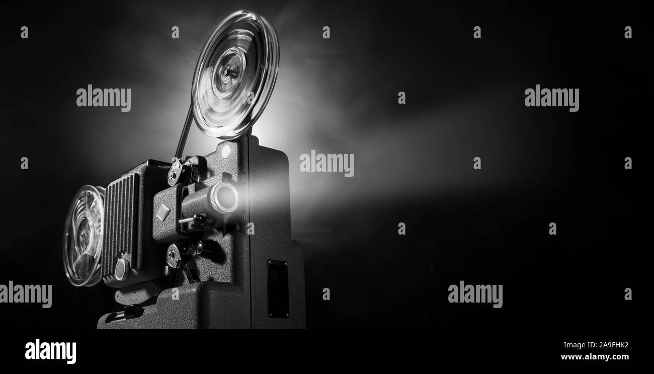 Projector lamp Banque d'images noir et blanc - Alamy