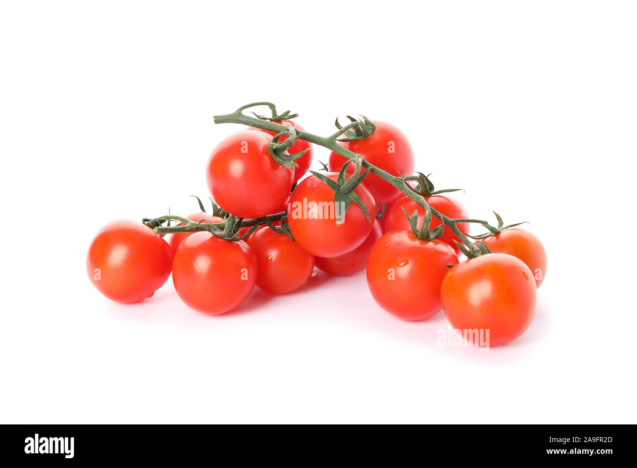 Branches of cherry tomato isolated on white background Stock Photo - Alamy