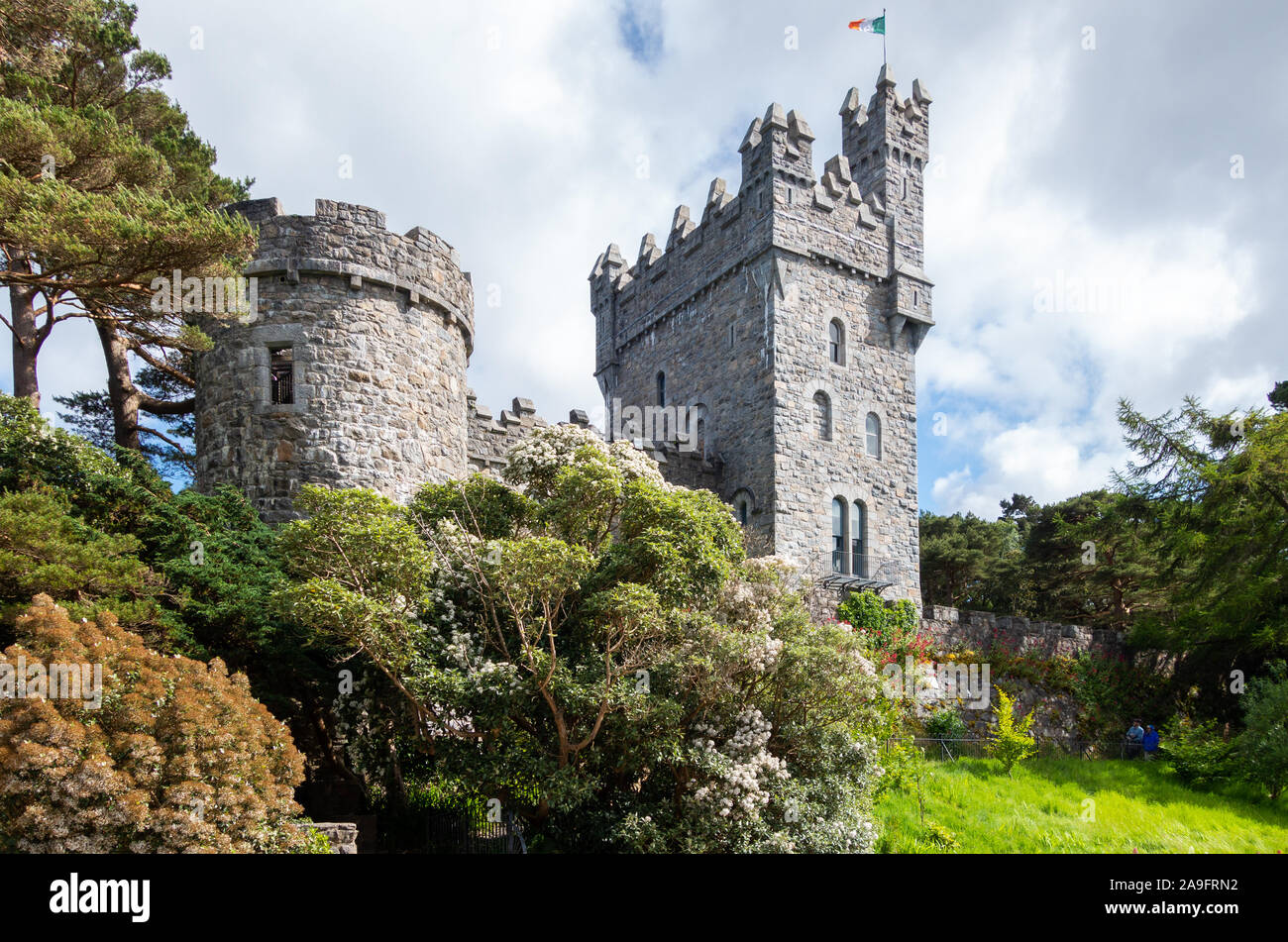 Castle in Glenveagh National park County Donegal Ireland Stock Photo