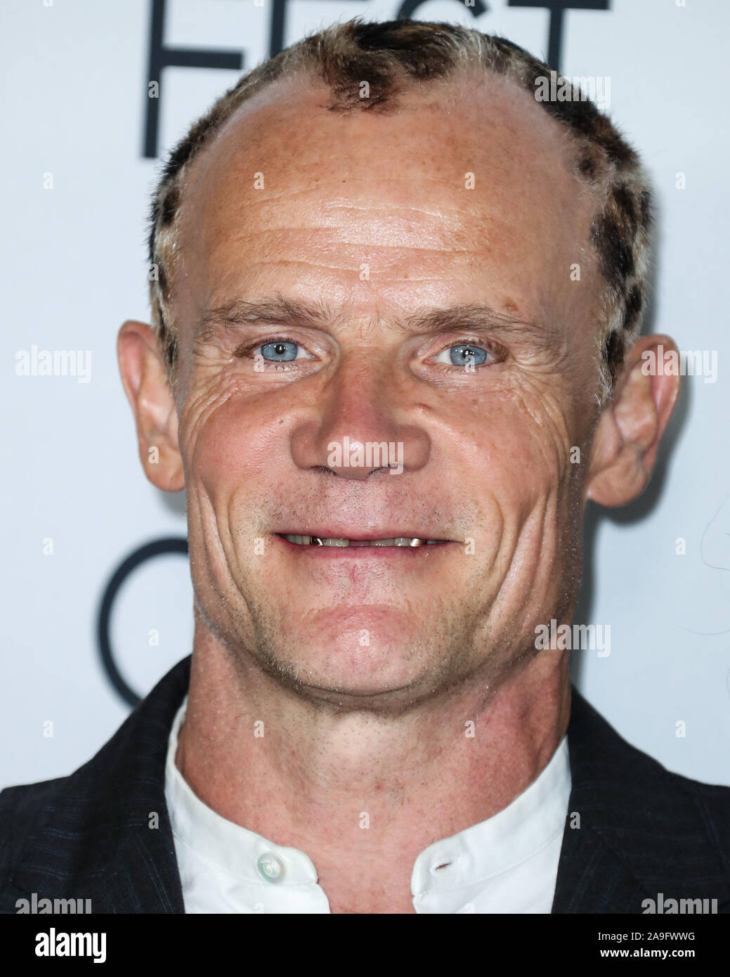 Hollywood, United States. 14th Nov, 2019. HOLLYWOOD, LOS ANGELES, CALIFORNIA, USA - NOVEMBER 14: Flea arrives at the AFI FEST 2019 - Opening Night Gala - Premiere Of Universal Pictures' 'Queen And Slim' held at the TCL Chinese Theatre IMAX on November 14, 2019 in Hollywood, Los Angeles, California, United States. (Photo by Xavier Collin/Image Press Agency) Credit: Image Press Agency/Alamy Live News Stock Photo