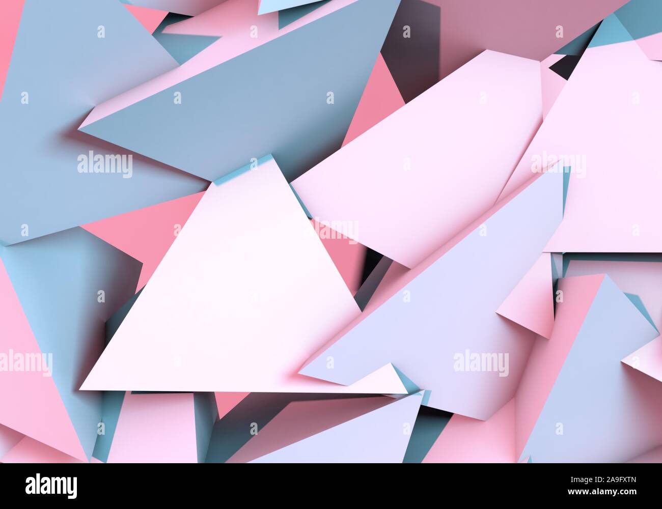 Abstract background with 3d shapes and vibrant colors Stock Photo - Alamy