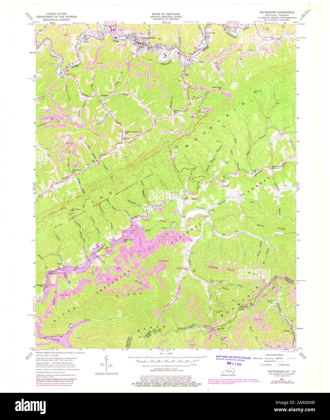 Whitesburg kentucky map hires stock photography and images Alamy