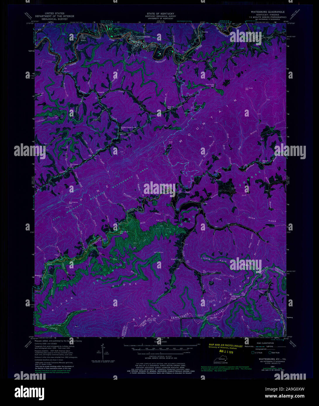 Map of whitesburg hires stock photography and images Alamy
