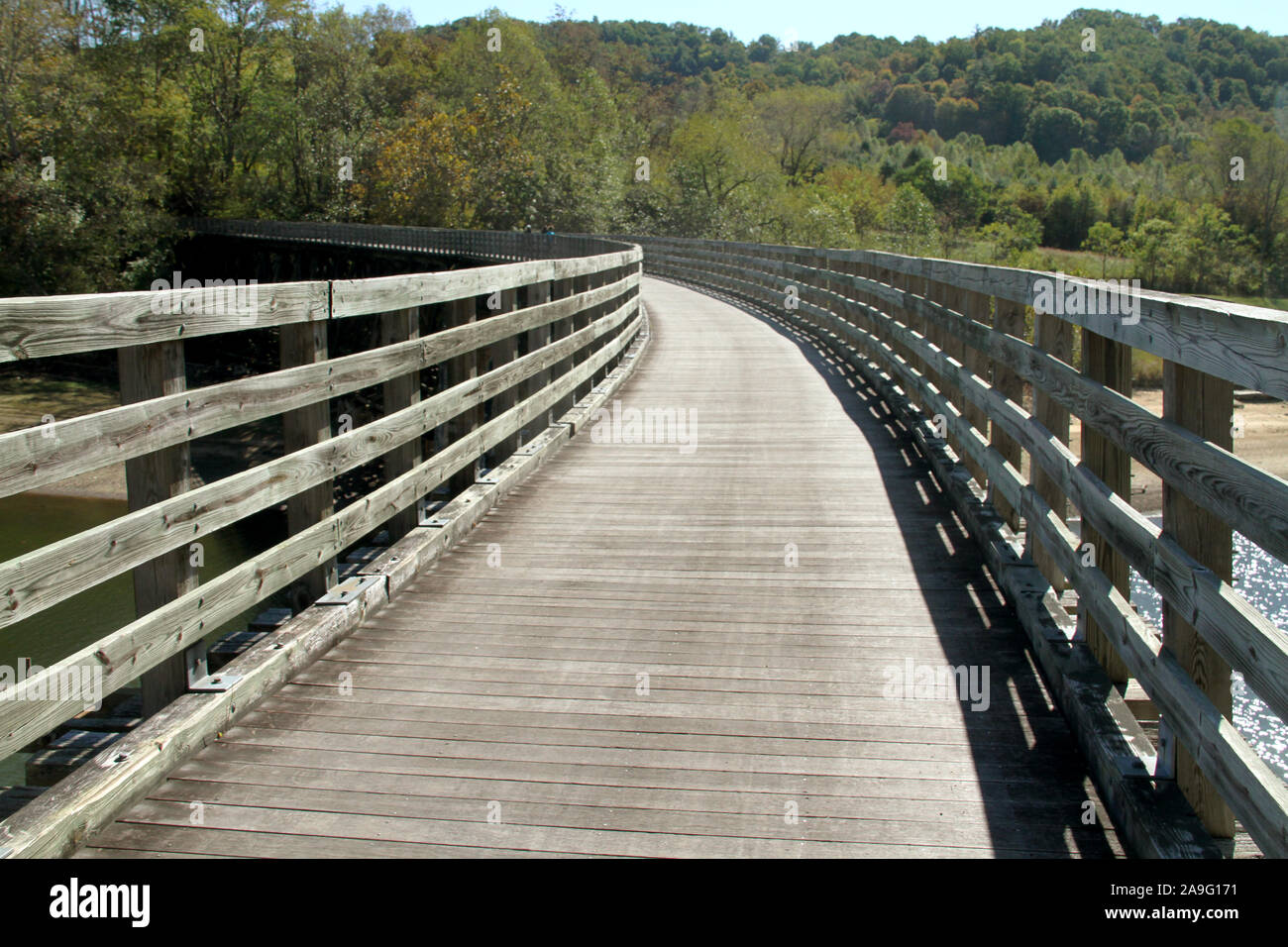 Bridge over Holston River on the Virginia Creeper Trail near Alvarado
