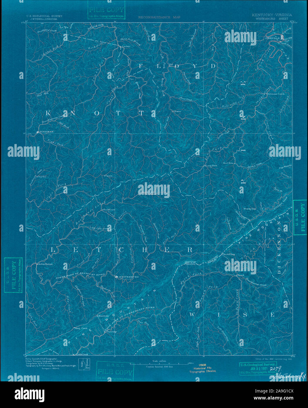 Map of whitesburg hires stock photography and images Alamy