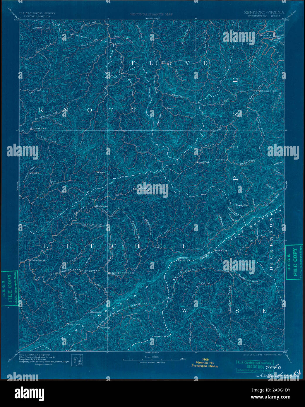 Map of whitesburg hires stock photography and images Alamy