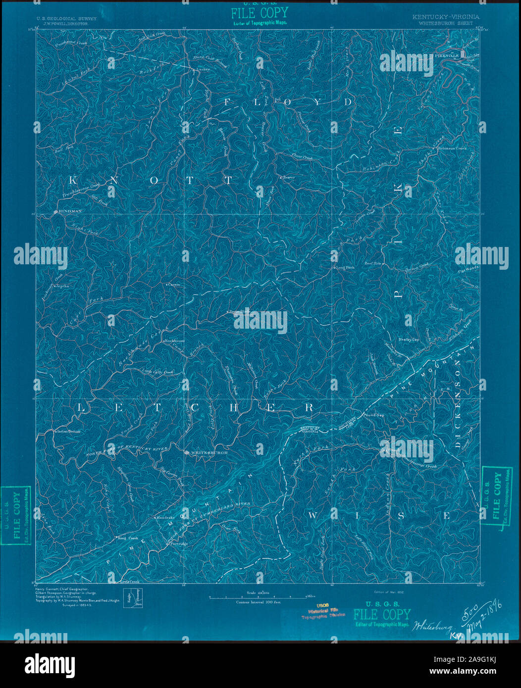 Map of whitesburg hires stock photography and images Alamy