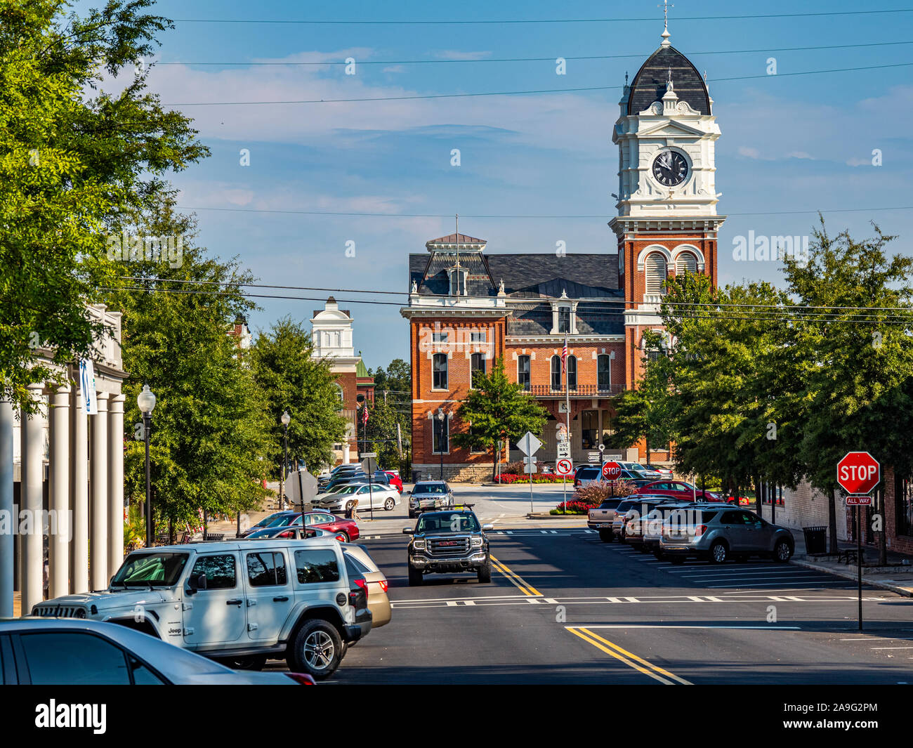 Newton County Courthouse in historic downtown Covington Georgia in the Newton County Courthouse in historic downtown Covington Georgia in the