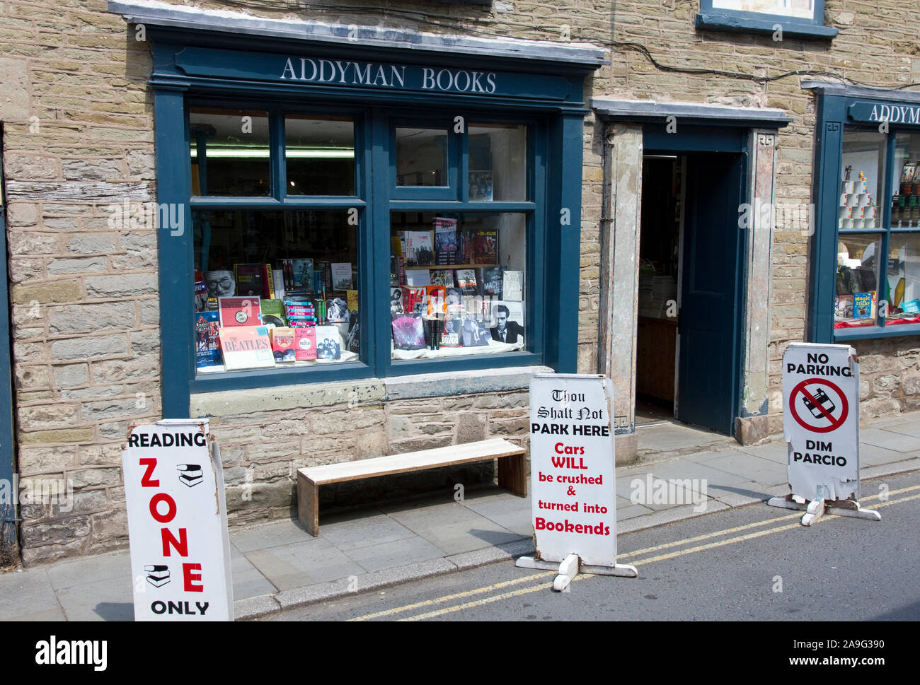 Addyman Books,Lion St., Hay-on-Wye, Powys, Wales,UK Stock Photo