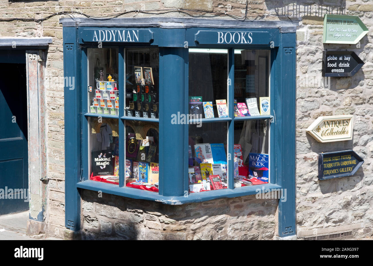 Addyman Books,Lion St., Hay-on-Wye, Powys, Wales,UK Stock Photo