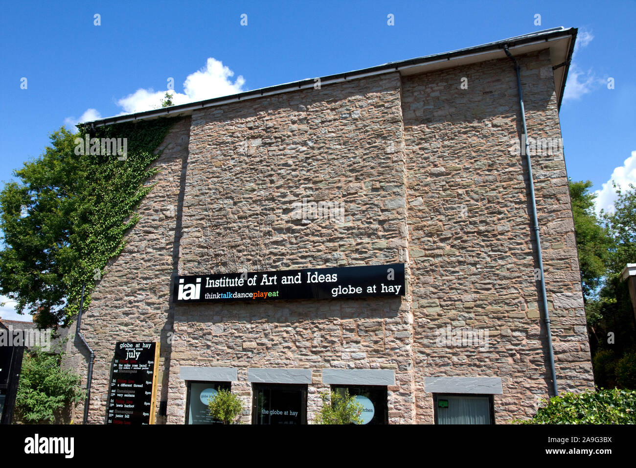 The Globe at Hay, independent arts centre. Hay-on-Wye, Powys, Wales, UK Stock Photo