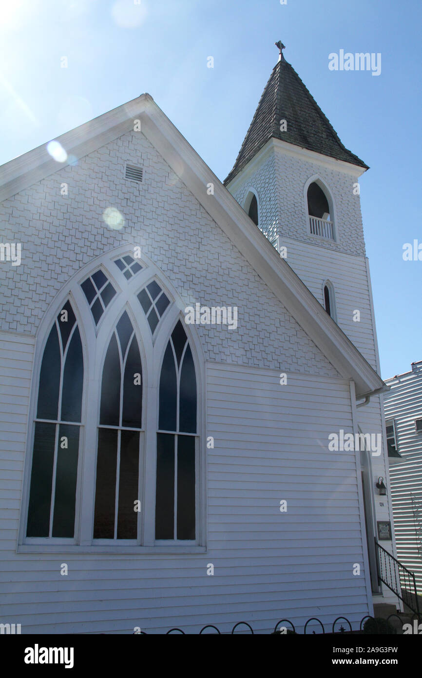 Exterior view of Damascus Presbyterian Church in Damascus, VA, USA Stock Photo