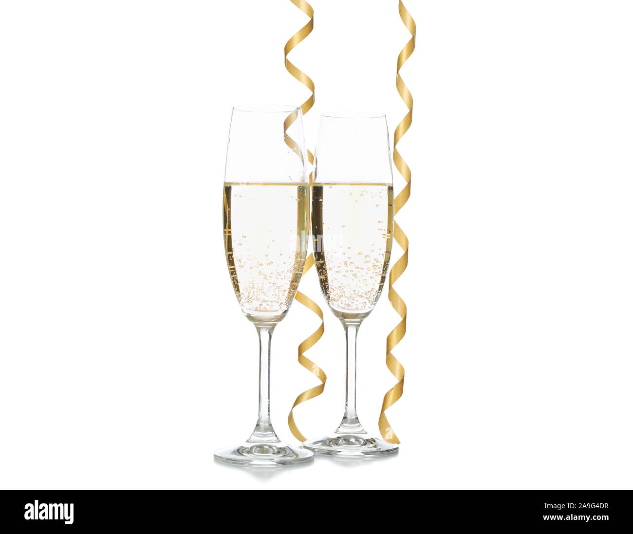 New Year Champagne Ribbons On High Resolution Stock Photography And Images Alamy