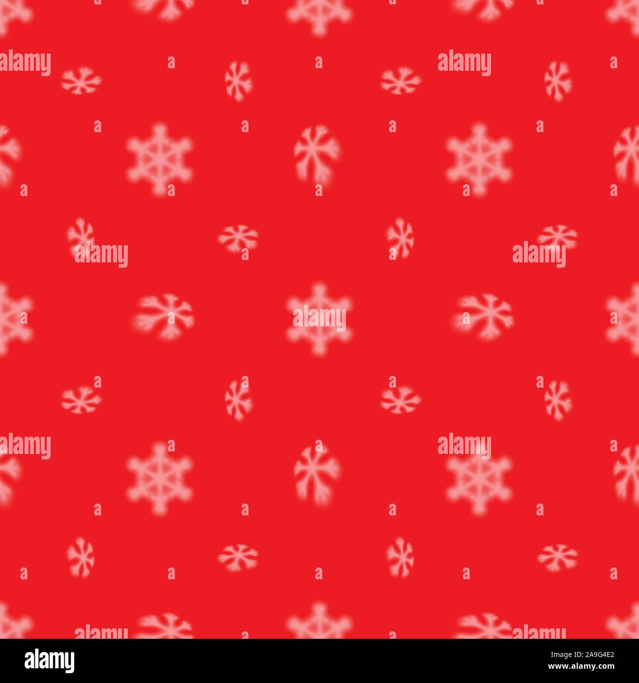 Christmas seamless snowflake pattern with blurred falling snow stars ...