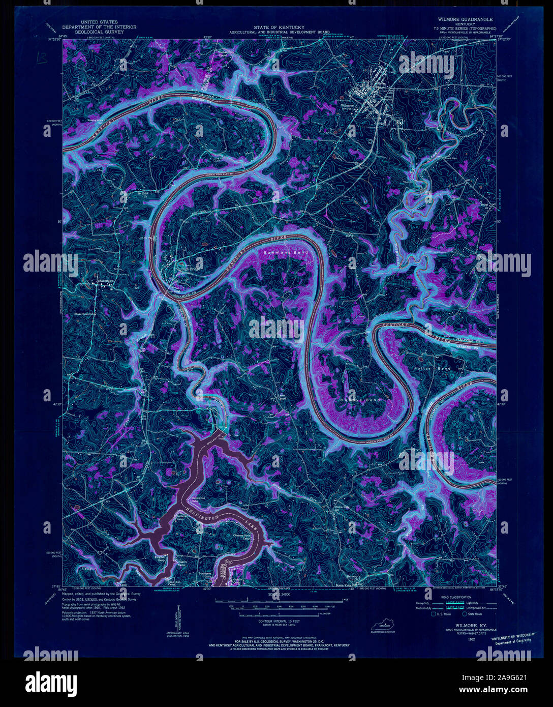 Map of wilmore kentucky hires stock photography and images Alamy