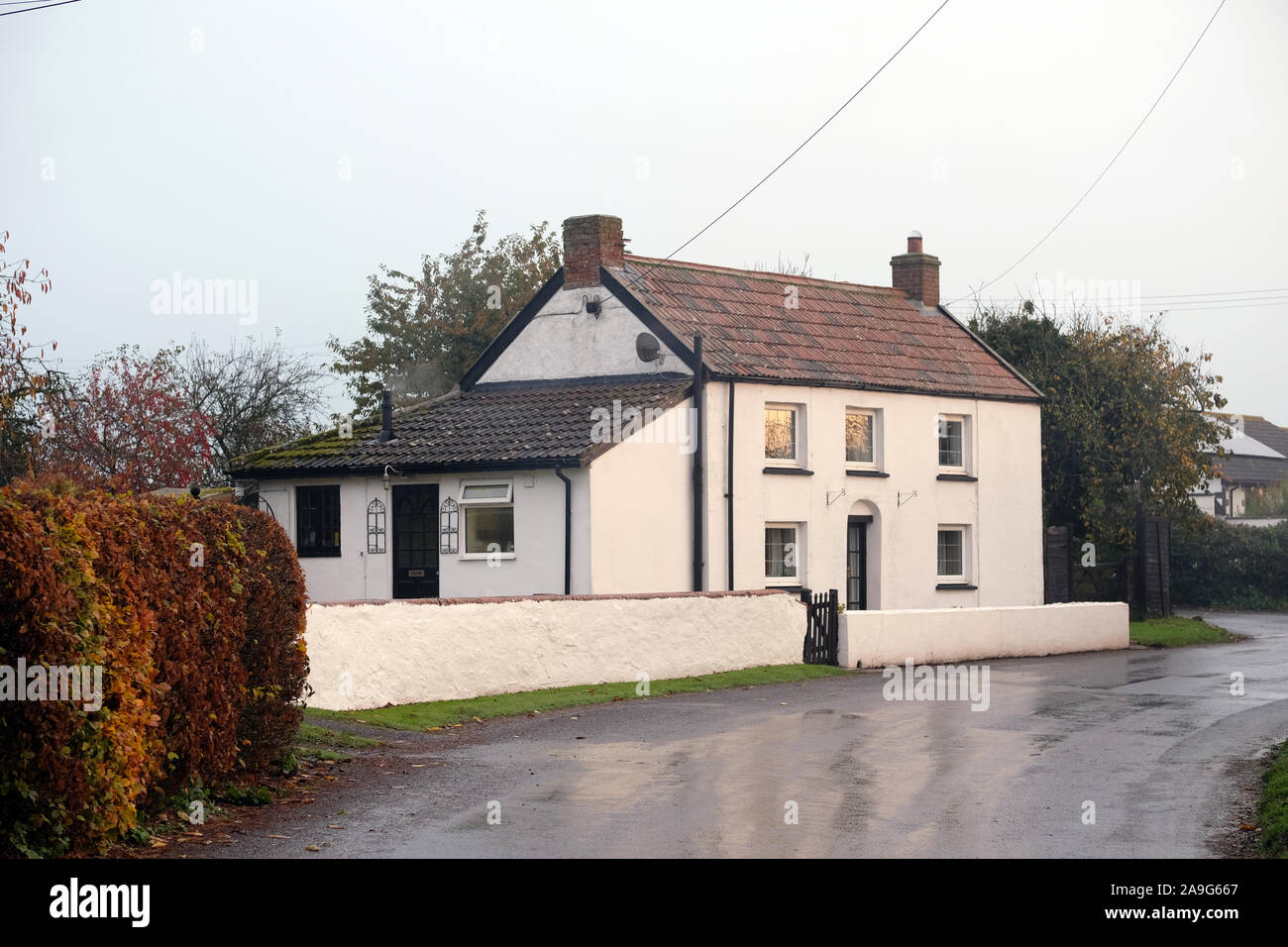 November 2019 Village cottage in rural village of Stoke St Gregory