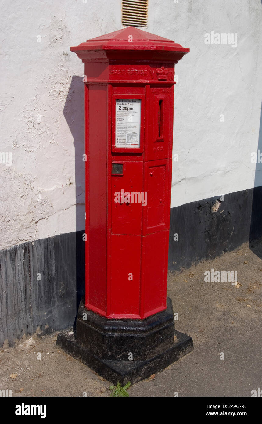 Victorian Letter-Box, Framlingham Stock Photo
