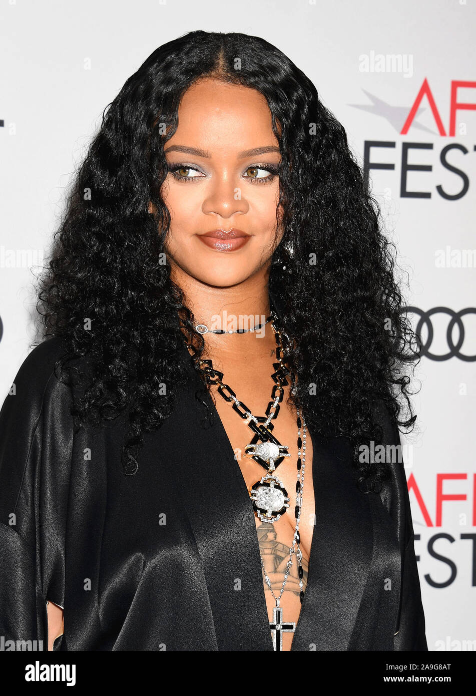 HOLLYWOOD, CA - NOVEMBER 14: Rihanna attends the 'Queen & Slim' Premiere at AFI FEST 2019 presented by Audi at the TCL Chinese Theatre on November 14, 2019 in Hollywood, California. Stock Photo